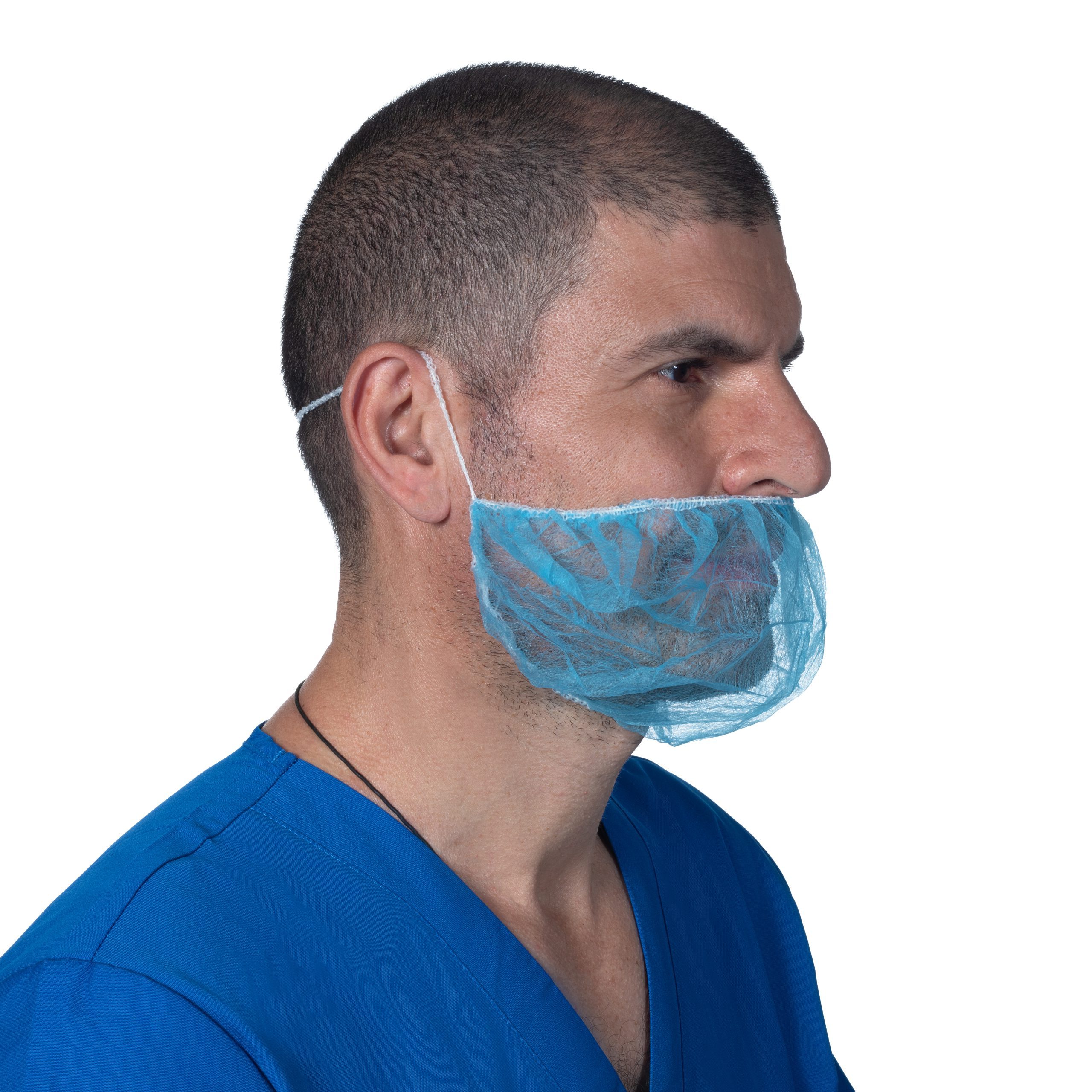 BettrMed™ Disposable Beard Cover – Blue Protective PPE for Food & Medical Use by Mgear Supplies