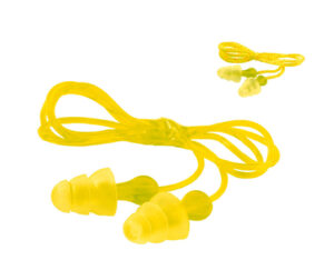 3M™ Tri-Flange™ Corded Reusable Ear Plugs