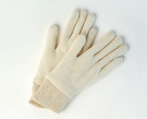 Ladies’ 100% Cotton Inspector’s Gloves, Knit Wrist