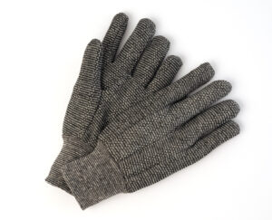 9oz salt and pepper jersey work gloves with knit wrist for industrial hand protection