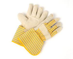 Men’s Grain Leather Fitter’s Gloves, 4″ Cuff