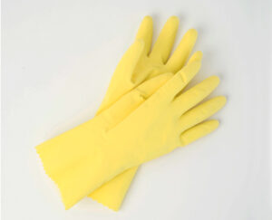 Unsupported Yellow Latex Gloves