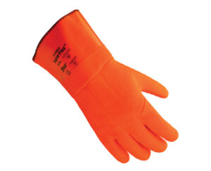 Big Orange PVC Coated Gloves