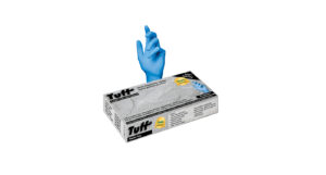 TUFF Blue 3mil Disposable Nitrile Gloves – Industrial-grade, powder-free, durable blue nitrile gloves for protection in food handling, medical, and industrial applications – Mgear Supplies