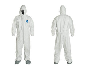 Tyvek® Hooded Coverall with Non-Skid Boot