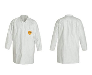 Tyvek® Lab Coat with Snap Front and Pockets