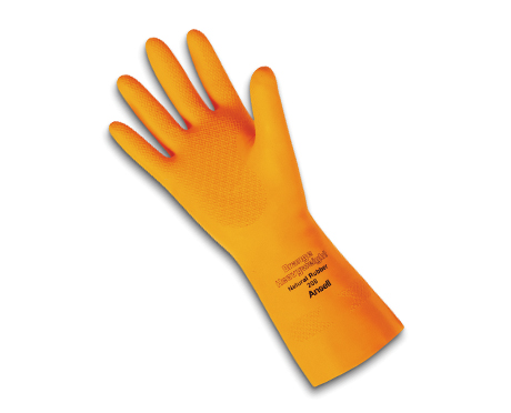 Orange Heavyweight Latex Gloves
