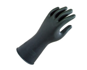 Black Heavyweight Chemical Resistant Latex Gloves