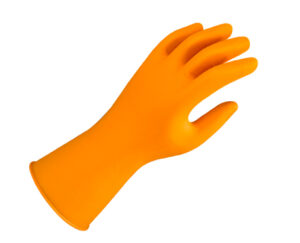 G12T Lightweight Natural Rubber Gloves – Tangerine