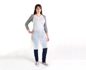 Disposable Poly Apron 35″ X 45″