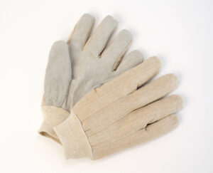 Men’s Leather Palm Gloves with Knit Wrist