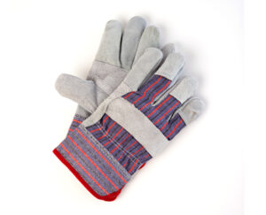 Men’s Split Leather Fitters Gloves, Patch Palm