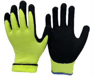 HIGH PERFORMANCE POLYETHYLENE (HPPE) THERMAL CUT-RESISTANT GLOVES WITH FOAM LATEX  PALM COAT.