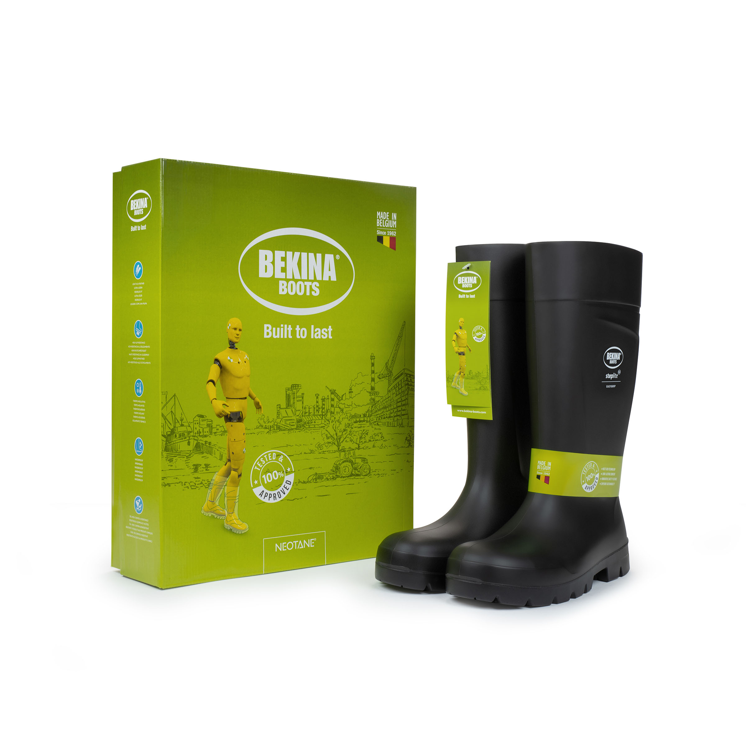 Bekina - StepliteX SolidGrip - Steel Toe Cap (S4) - Black - Image 8
