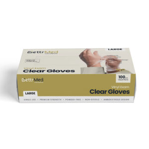 BettrMed™ Vinyl Gloves - Clear