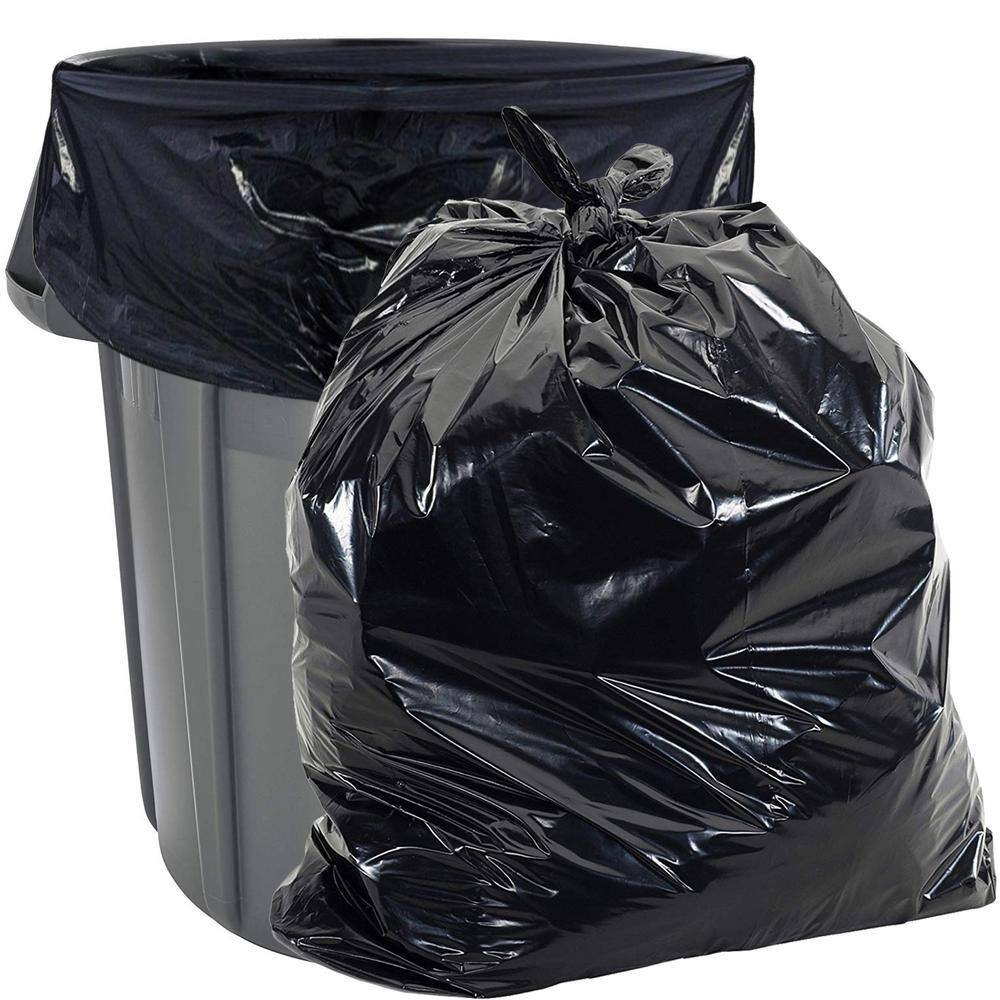 Aluf Plastics Contractor Garbage Bags NY60+ Black – Heavy Duty Industrial Bags by Mgear Supplies